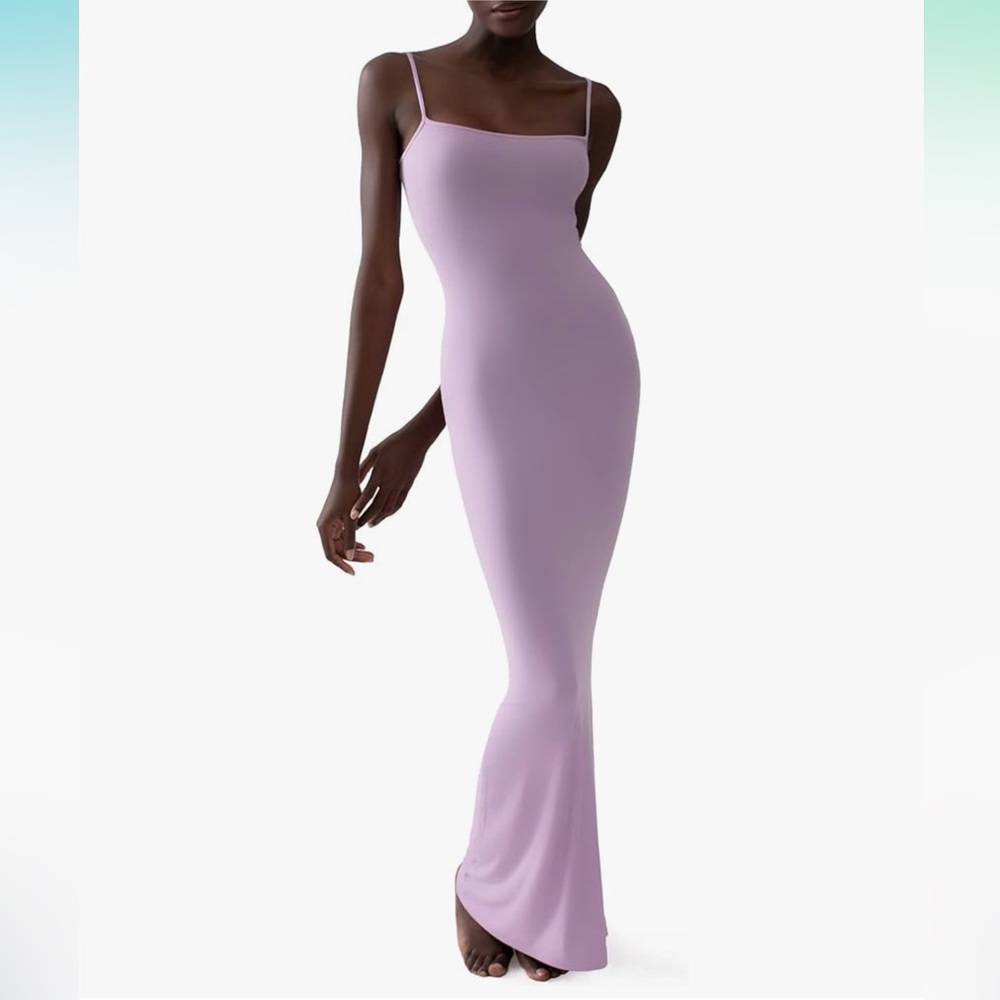 💜 PUMIEY Periwinkle Bodycon Maxi Dress – XS (Like New) 💜